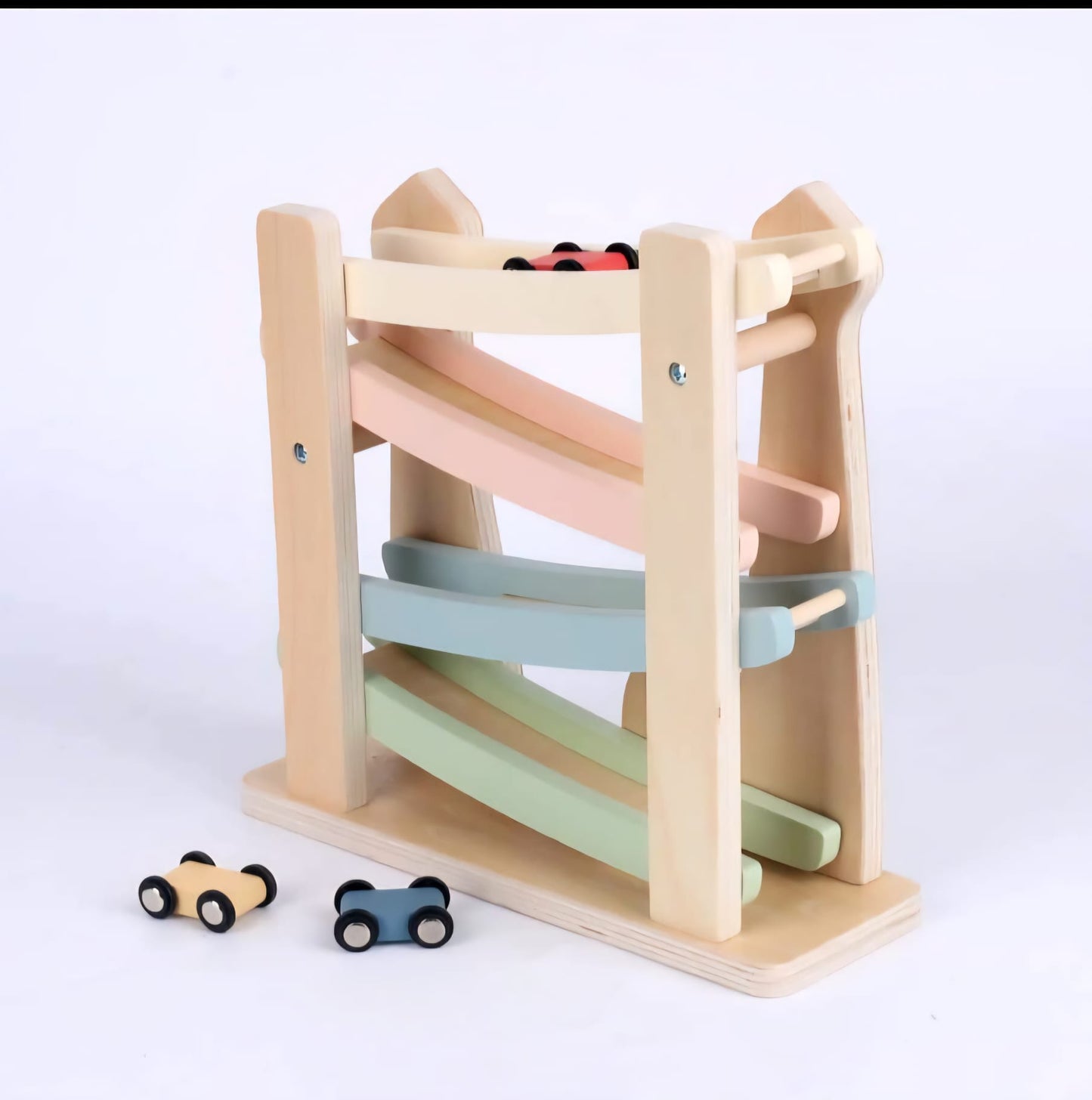 Zoom & Learn Car Ramp – Islamic Montessori Toy for Toddlers